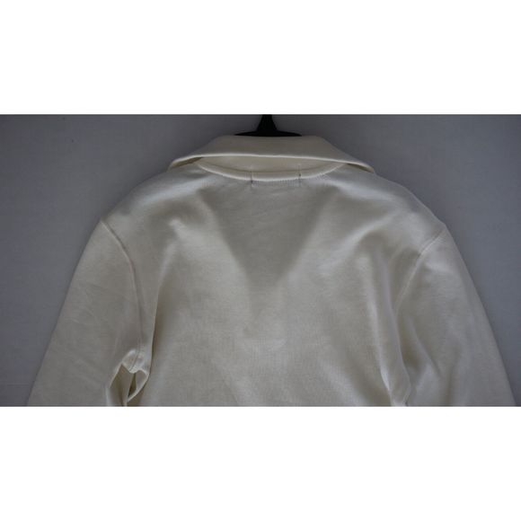 Polo Ralph Lauren Boy's Sz S (8) Cream Cotton Interlock Quarter-Zip Pullover - Picture 5 of 9